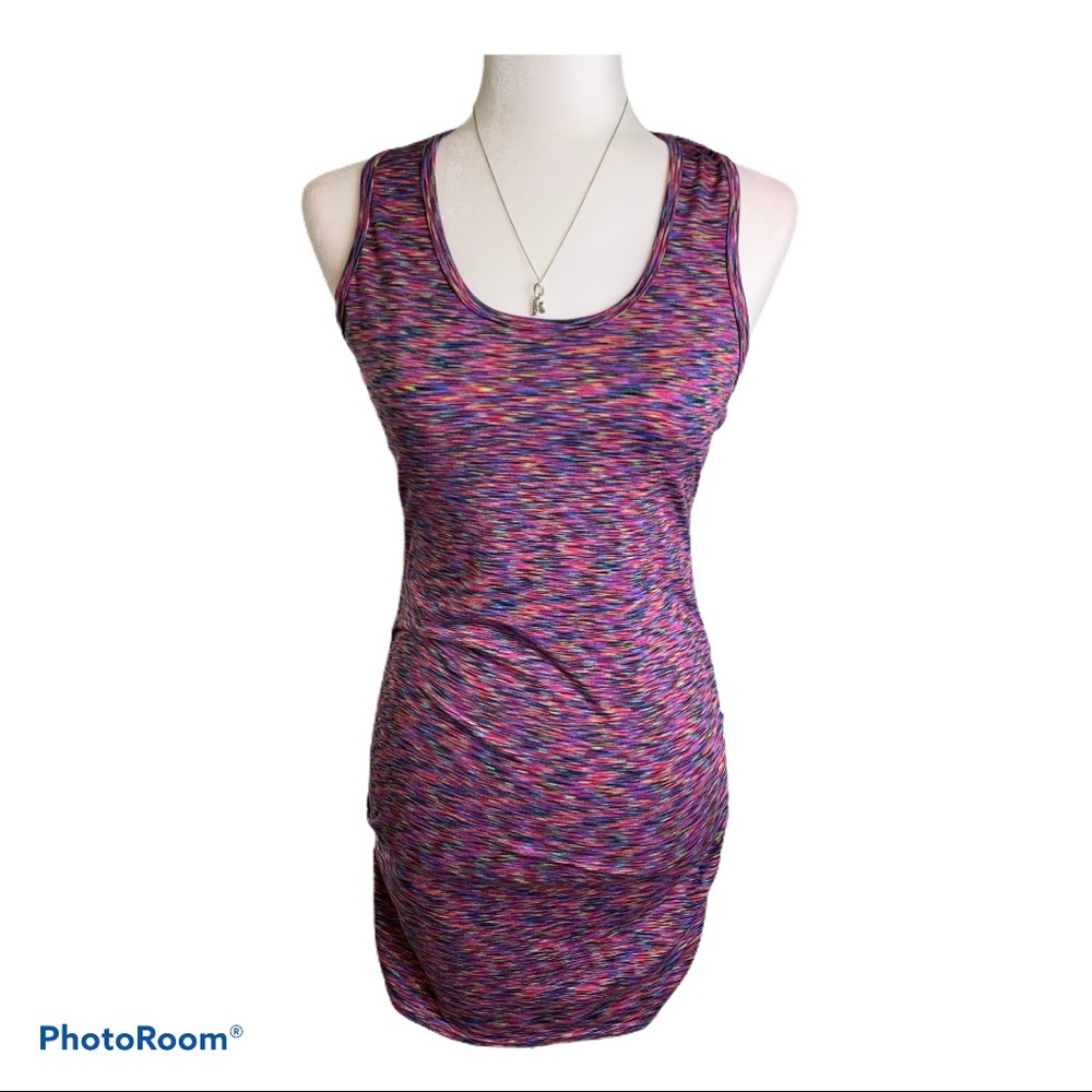 Soybu Athleisure Racerback Dress w/ Rouched Sides